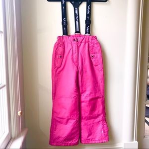 Girl’s Volt Ski Snowboard Insulated Snow Bibs, 8